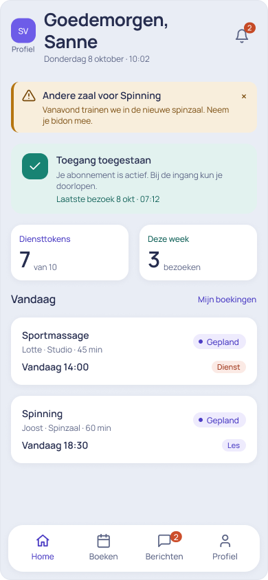 Demogegevens: Ledenportal
